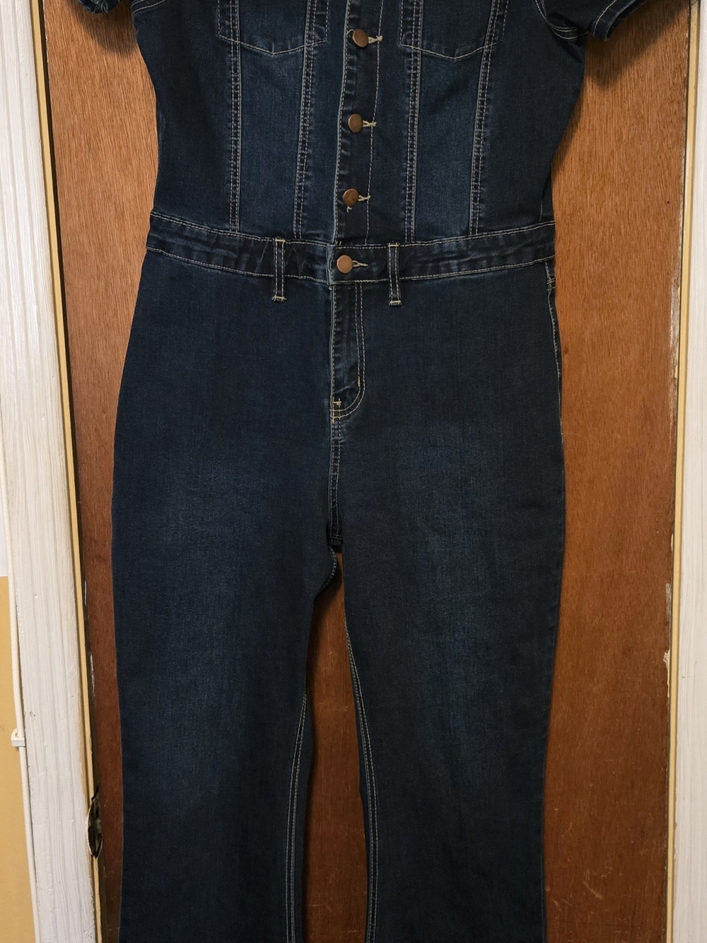 Dark Blue Women's Denim Jumpsuit Jeans